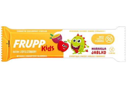 Baton dla dzieci liofilizowany jabłko marakuja frupp bezglutenowy 9 g - Celiko