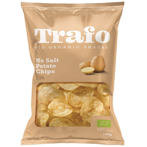 Chipsy ziemniaczane naturalne bez dodatku soli 125 g - Trafo (EKO)