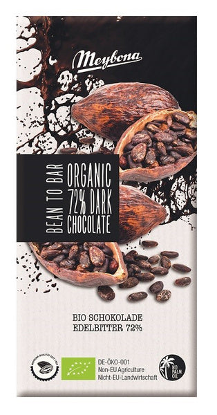 Czekolada gorzka 72 % 100 g - Meybona (EKO)