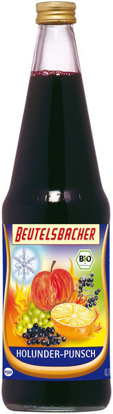 Grzaniec bezalkoholowy jabłko pomarańcza czarny bez 700 ml - Beutelsbacher (EKO)