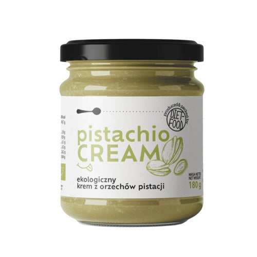 Krem pistacjowy 100 % bez dodatku cukru 180 g - DIET-FOOD (EKO)