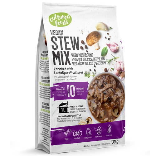 Mieszanka na gulasz wegański z grzybami bezglutenowy 130 g - Cultured Foods