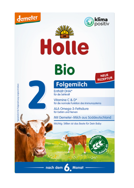 Mleko krowie 2 następne dla niemowląt po 6 msc. 600 g - Holle (EKO)