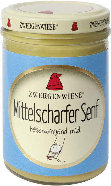 Musztarda średnio ostra bezglutenowa 160 ml - Zwergenwiese (EKO)