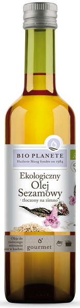 Olej Sezamowy Tłoczony Na Zimno Bio 500 Ml - BIO PLANETE
