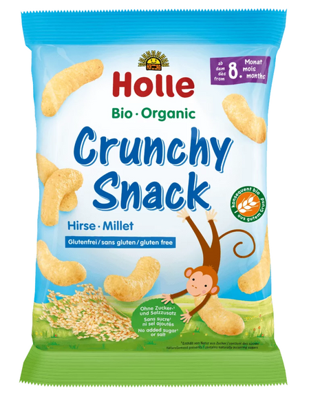 Chrupki ryżowe z soczewicą bez dodatku cukru bezglutenowe od 8 msc. 25 g - Holle (EKO)
