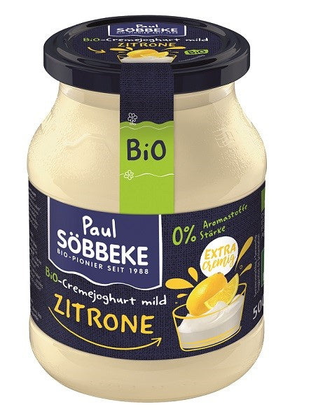 Jogurt cytrynowy kremowy 500 g - Sobbeke (EKO)