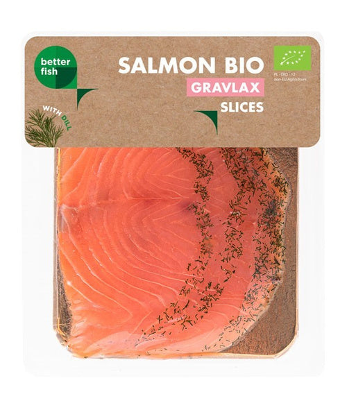 Łosoś atlantycki plastry gravlax z koprem 100 g - Better Fish (EKO)
