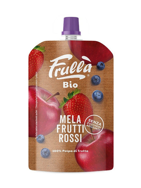 Mus jabłko czerwone owoce bez dodatku cukru 100 g - Natura Nuova (EKO)