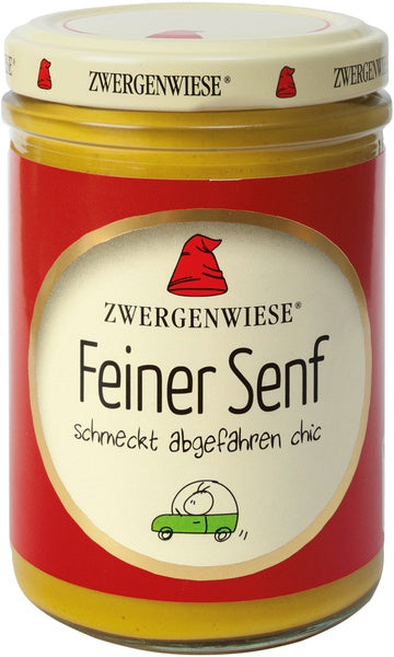Musztarda delikatesowa bezglutenowa 160 ml - Zwergenwiese (EKO)