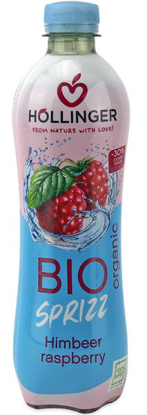 Napój gazowany malinowy 30 % mniej cukru 500 ml - Hollinger (EKO)