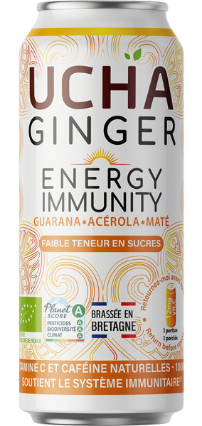 Napój z yerba mate i guaraną fair for life 330 ml - Ucha (EKO)