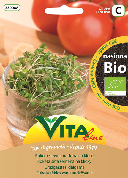 Nasiona rukoli siewnej na kiełki 15 g - Vita Line (EKO)