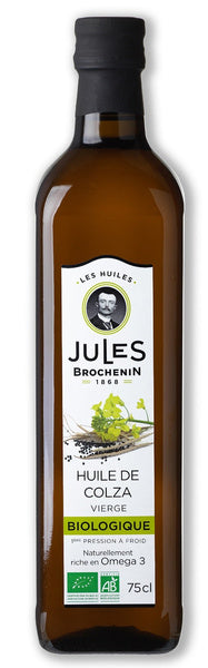 Olej rzepakowy tłoczony na zimno omega-3 750 ml - Jules Brochenin (EKO)