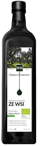 Oliwa z oliwek extra virgin niefiltrowana 500 ml - Greece Company (EKO)