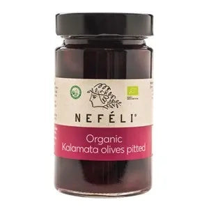 Oliwki czarne bez pestek w zalewie 295 g - Nefeli (EKO)