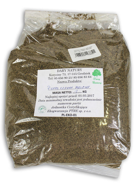 Pieprz czarny mielony 500 g - Dary Natury (EKO)