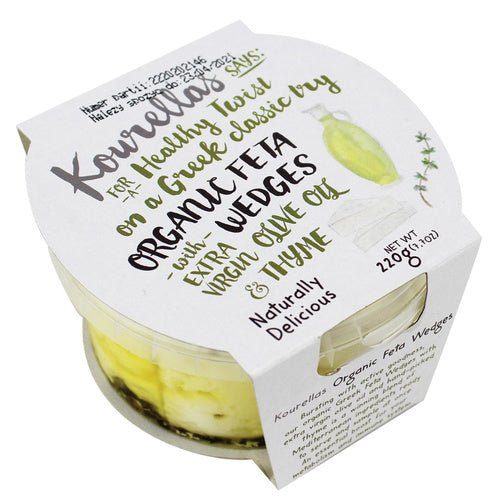 Ser feta z tymiankiem w oliwie z oliwek 220 g - Kourellas (EKO)