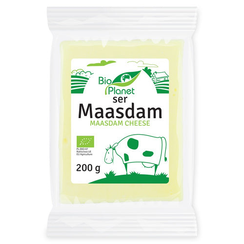 Ser maasdam 200 g kostka - Bio Planet (EKO)