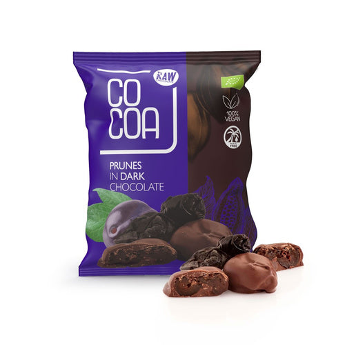 Śliwki kalifornijskie w czekoladzie ciemnej 70 g - Cocoa (EKO)