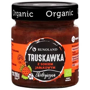 Słodka przekąska truskawka z sokiem jabłkowym  200 g - Runoland (EKO)