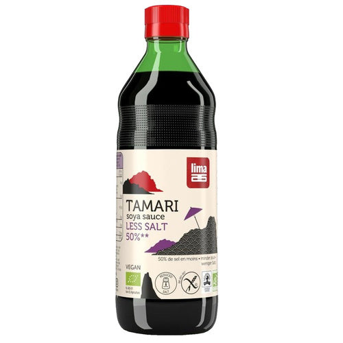 Sos sojowy tamari 50 % mniej soli bezglutenowy 500 ml - Lima (EKO)