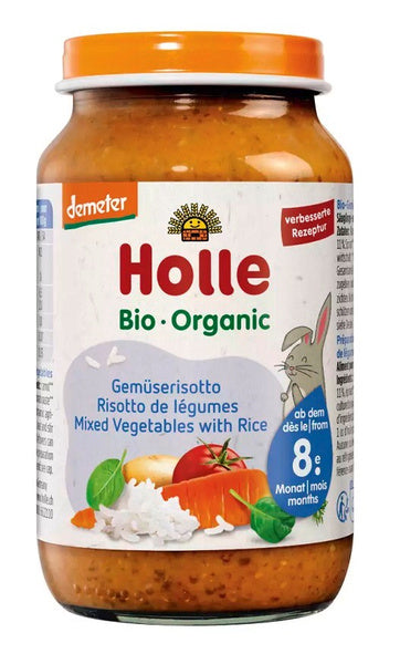 Warzywa z ryżem obiadek dla dziecka od 8 msc. 220 g - Holle (EKO)