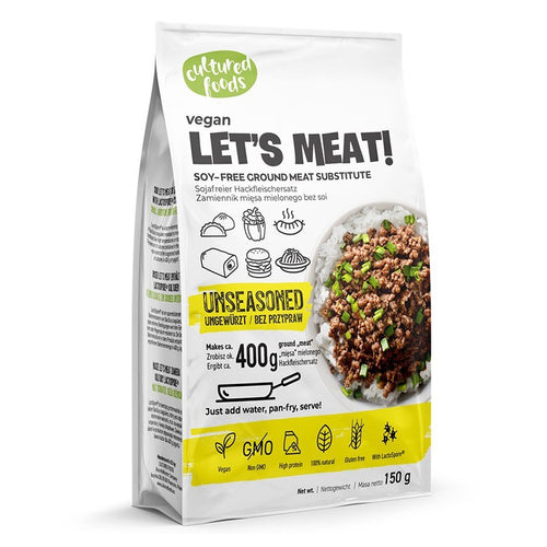 Zamiennik mięsa mielonego bez przypraw bezglutenowy 150 g - Cultured Foods